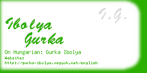 ibolya gurka business card